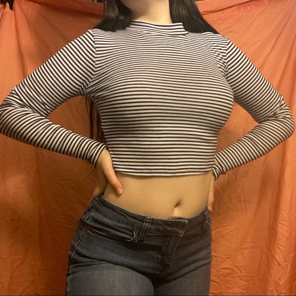 Striped Crop Top
